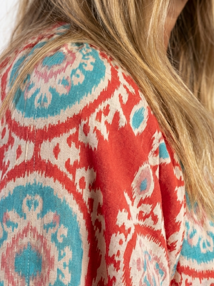 Zaria Paisley Print Midi Dress