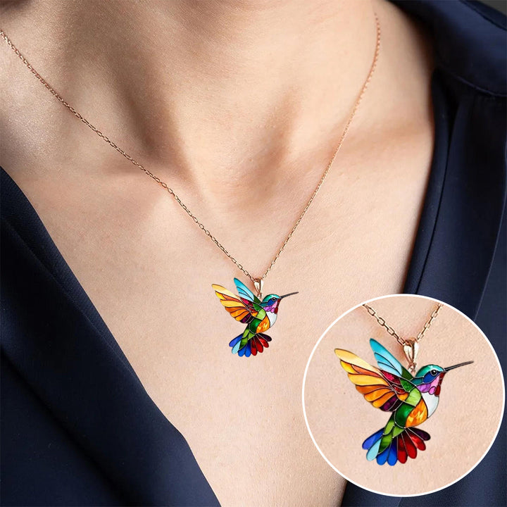 Necklace with "Hummingbird" Pendant – Celebrate Joy and Freedom