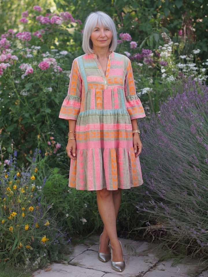 Geometric Print Dress Maelle