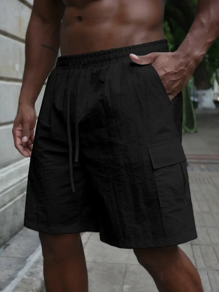 Breathable Shorts with Elastic Waistband