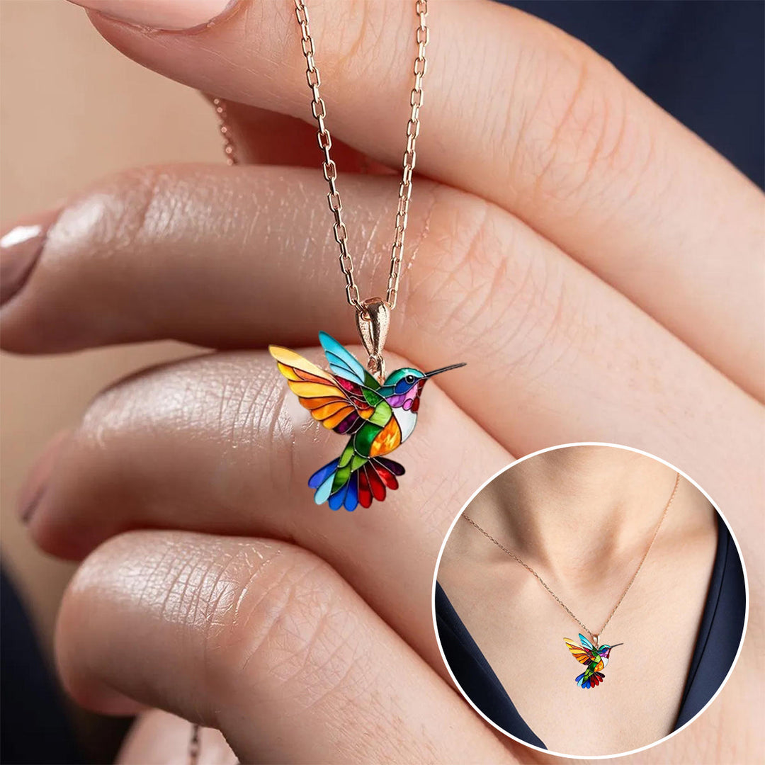 Necklace with "Hummingbird" Pendant – Celebrate Joy and Freedom
