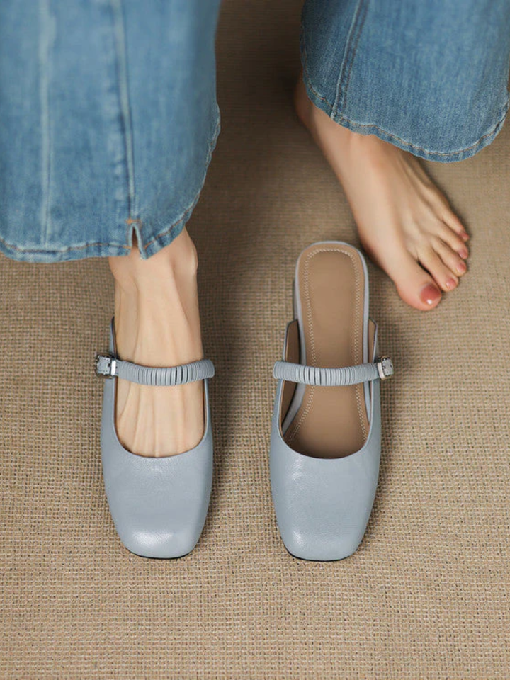 Novie | Leather Mules