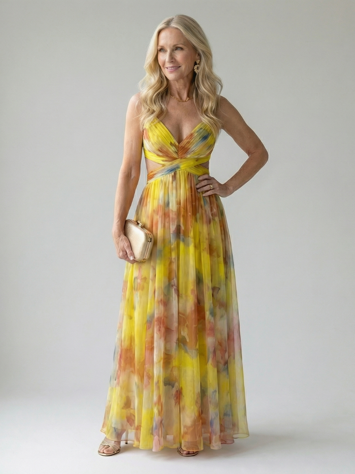 Soft Wrap Maxi Dress Isel
