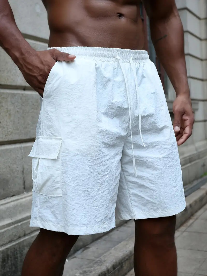 Breathable Shorts with Elastic Waistband