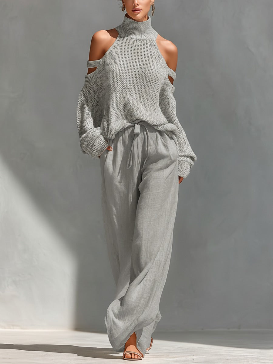 Camilla | Modern Knit and Linen Set