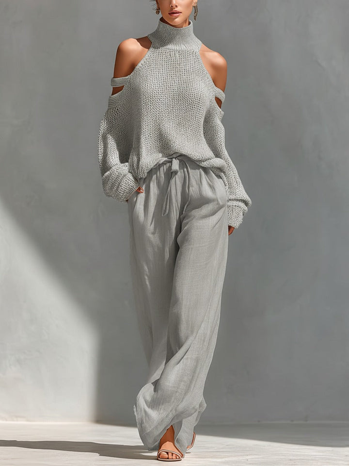 Camilla | Modern Knit and Linen Set
