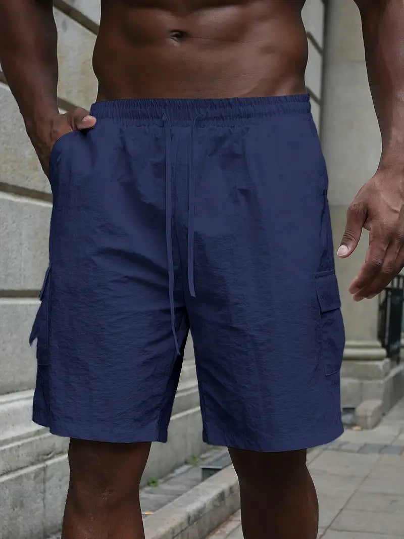 Breathable Shorts with Elastic Waistband