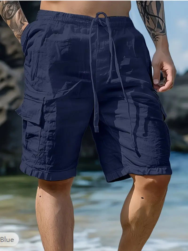 Breathable Shorts with Elastic Waistband