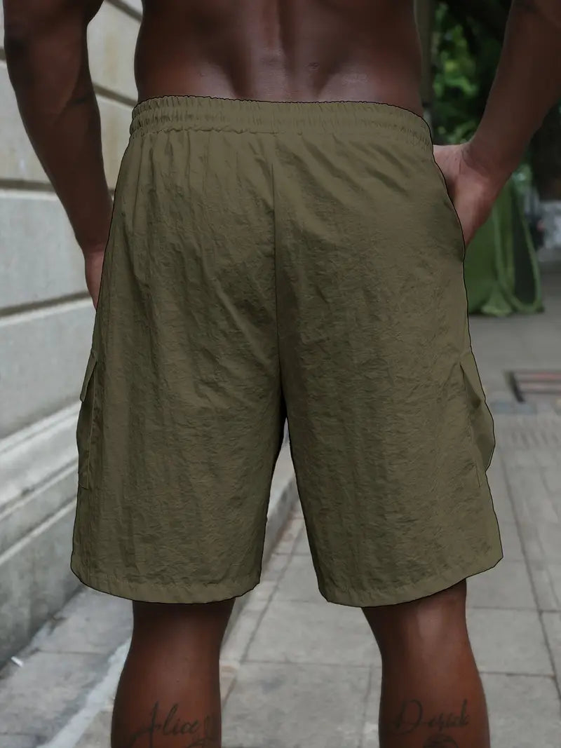 Breathable Shorts with Elastic Waistband