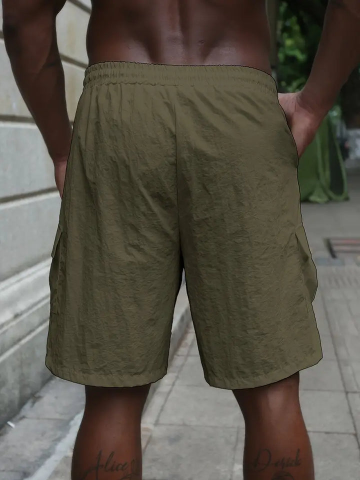 Breathable Shorts with Elastic Waistband