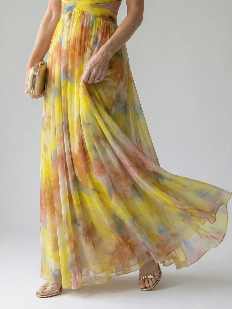 Soft Wrap Maxi Dress Isel