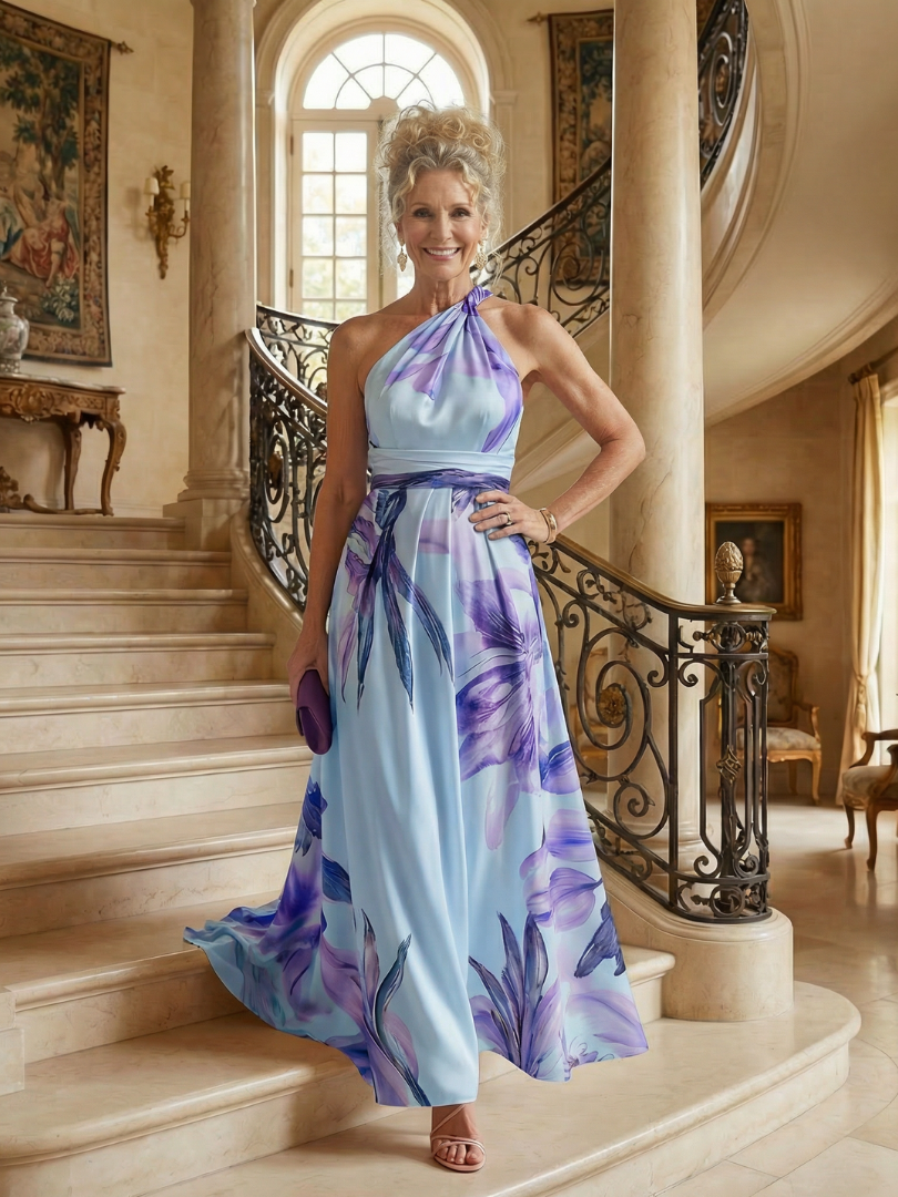Light Floral Maxi Dress Amiel