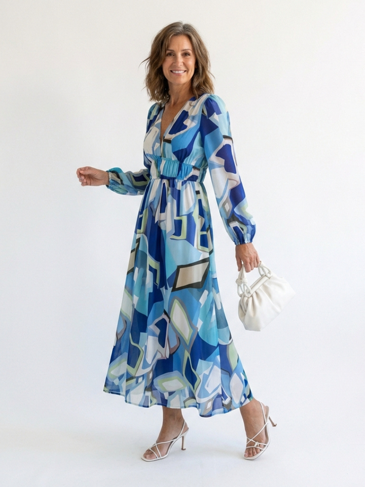 Althea Long Sleeve Floral Maxi Dress