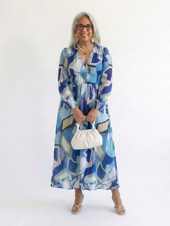 Althea Long Sleeve Floral Maxi Dress