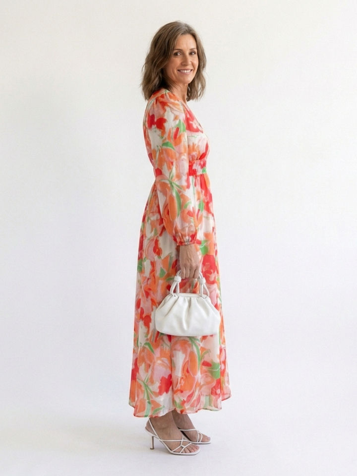 Althea Long Sleeve Floral Maxi Dress