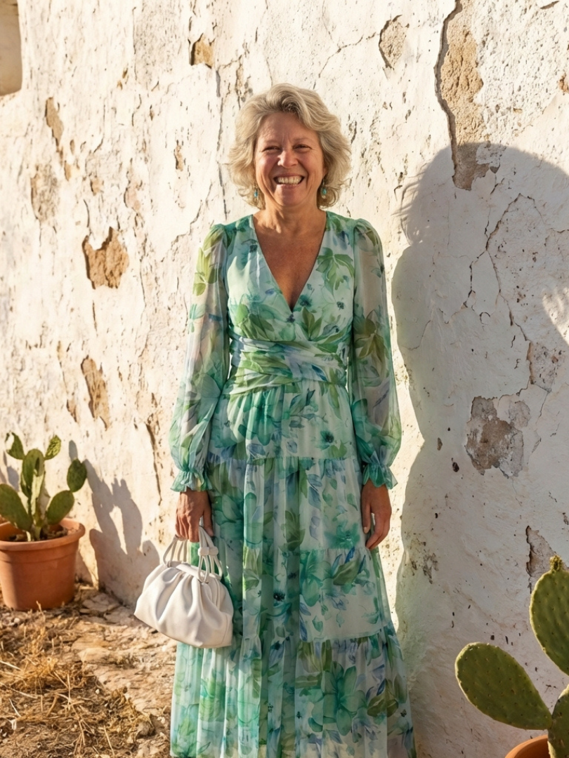Althea Long Sleeve Floral Maxi Dress