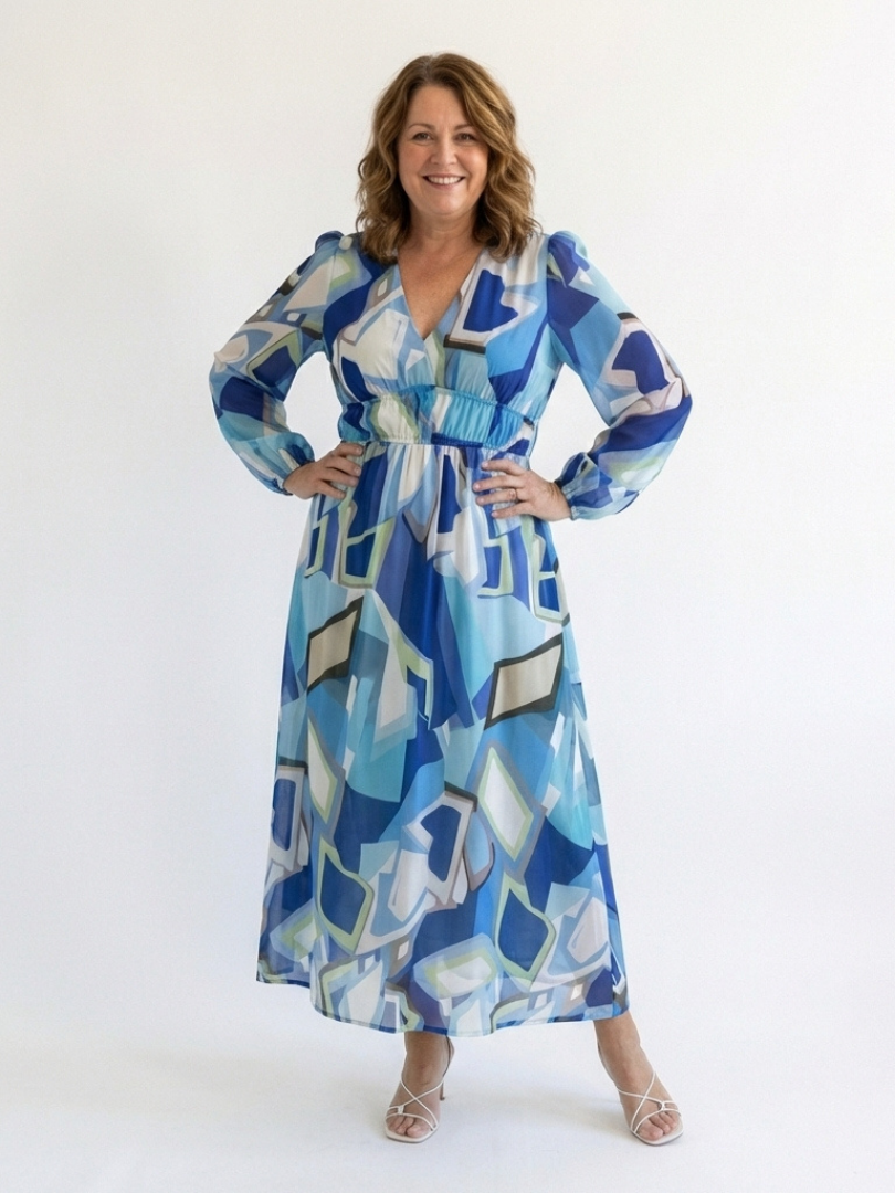 Althea Long Sleeve Floral Maxi Dress
