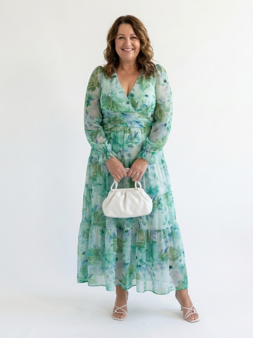 Althea Long Sleeve Floral Maxi Dress