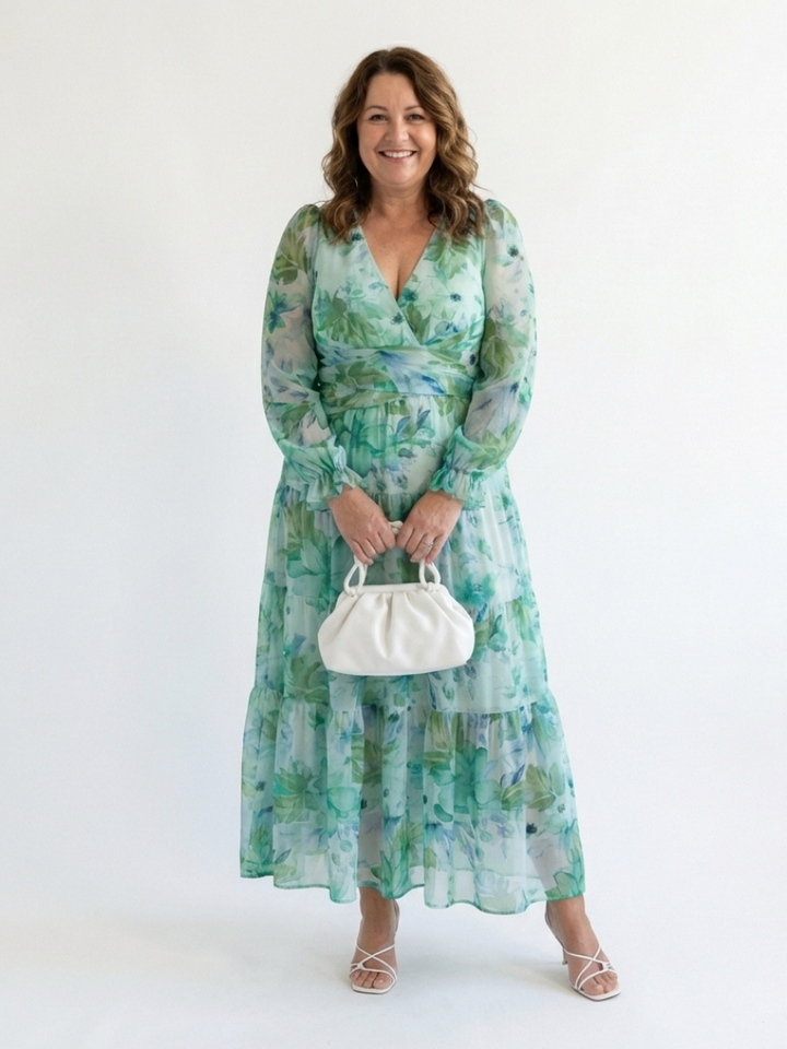 Althea Long Sleeve Floral Maxi Dress