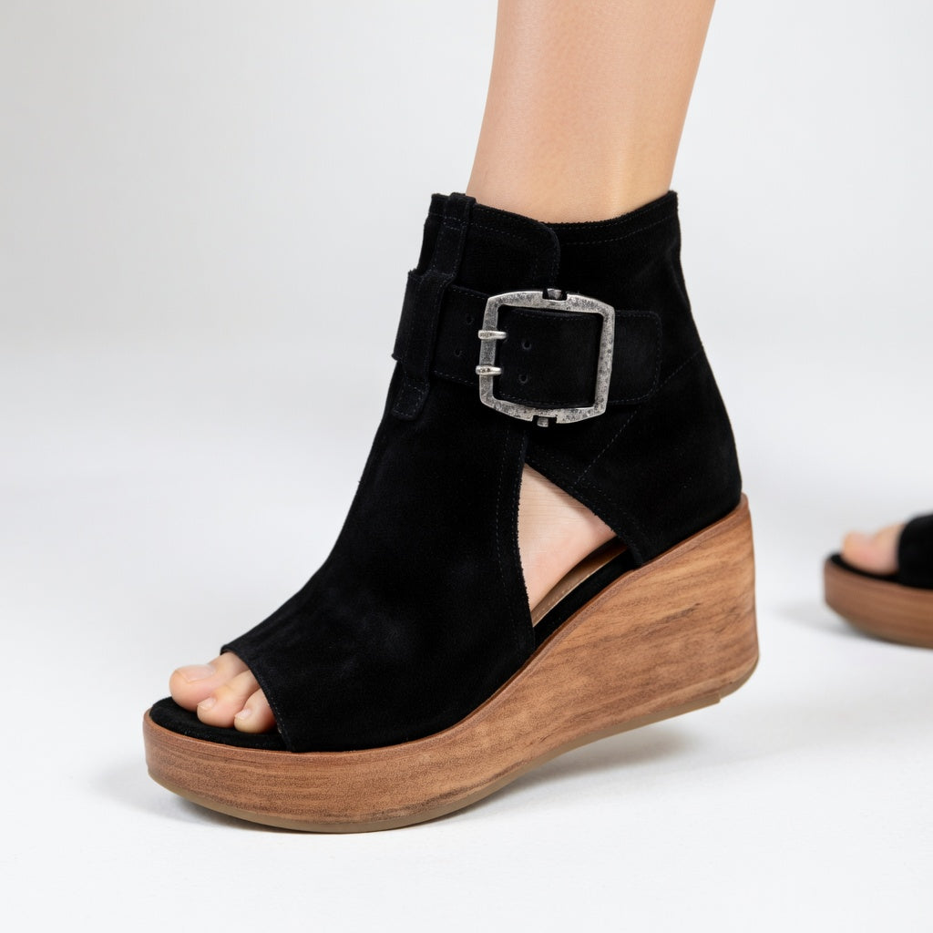 Wedge Open Boots Lila
