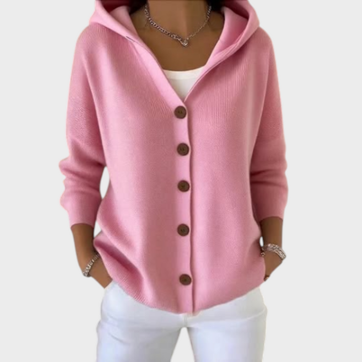 Joana - Knitted Jacket with Hood
