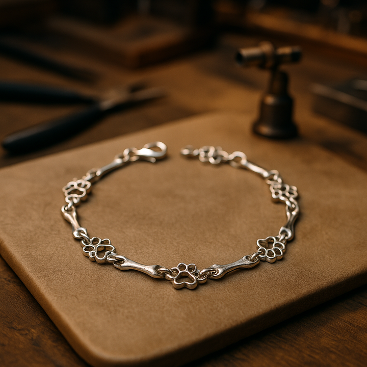 The "Eternal Bow" Bracelet with Paws and Bones