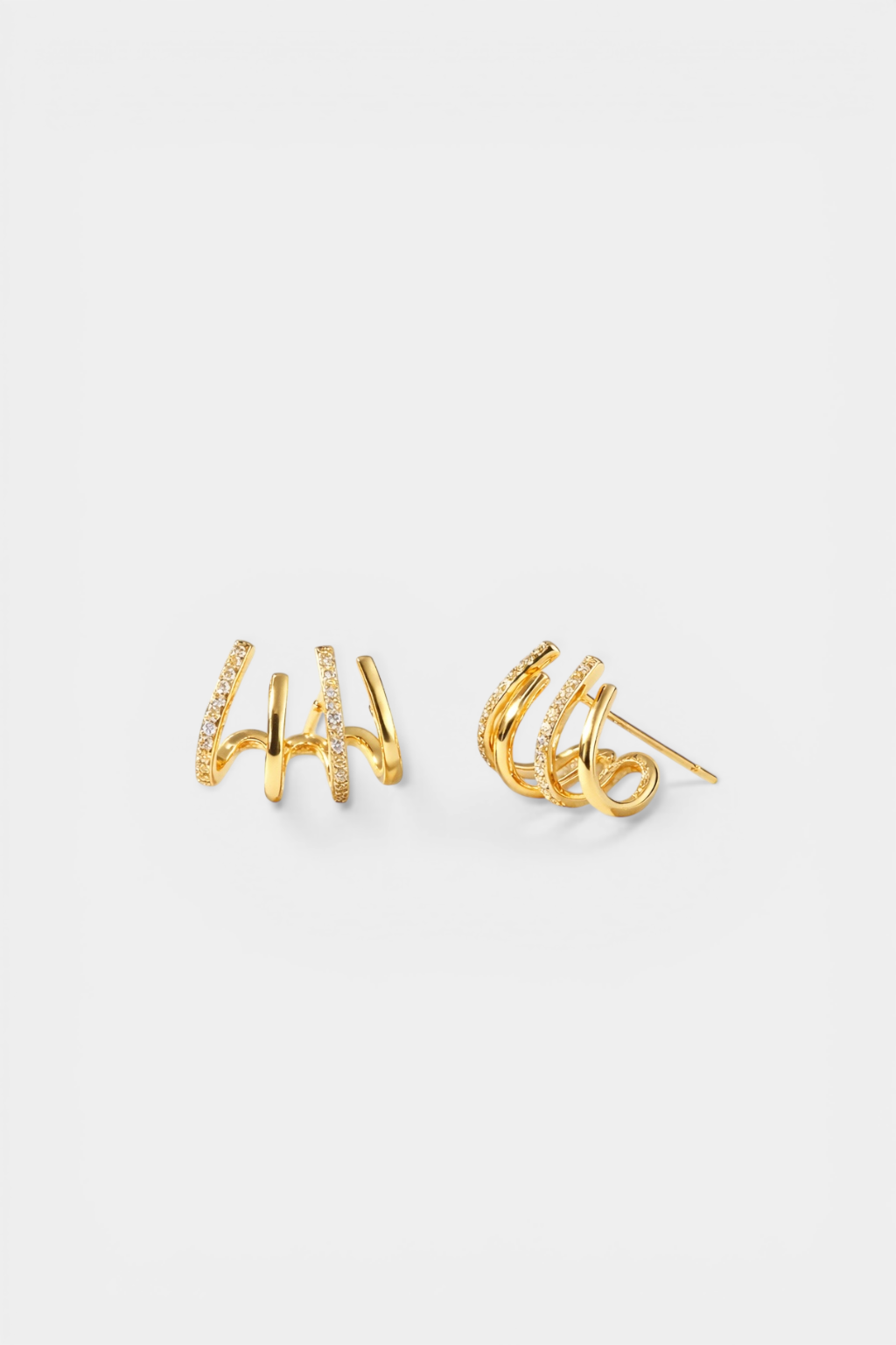 EARRINGS WITH ZIRCONIA