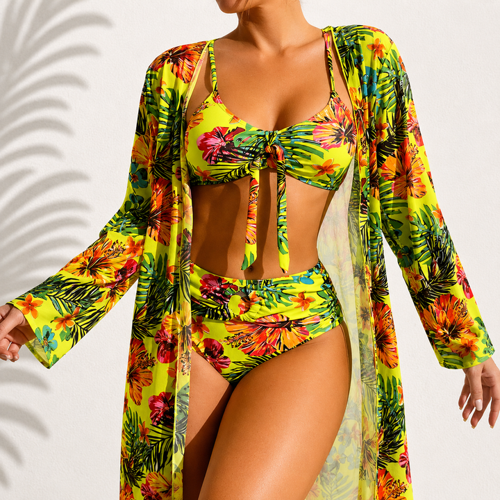 Elegant Tropical Marie 3-Piece Bikini