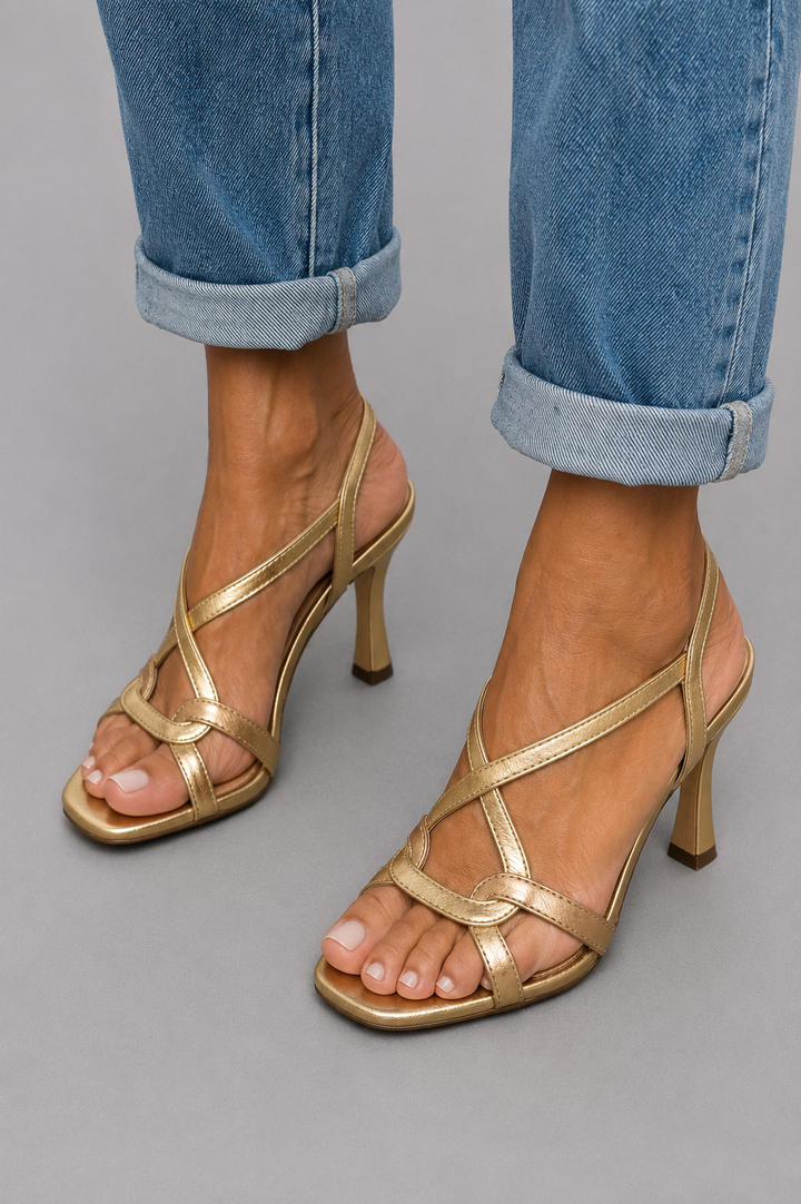 Cassie | Golden Summer Charm High Heels