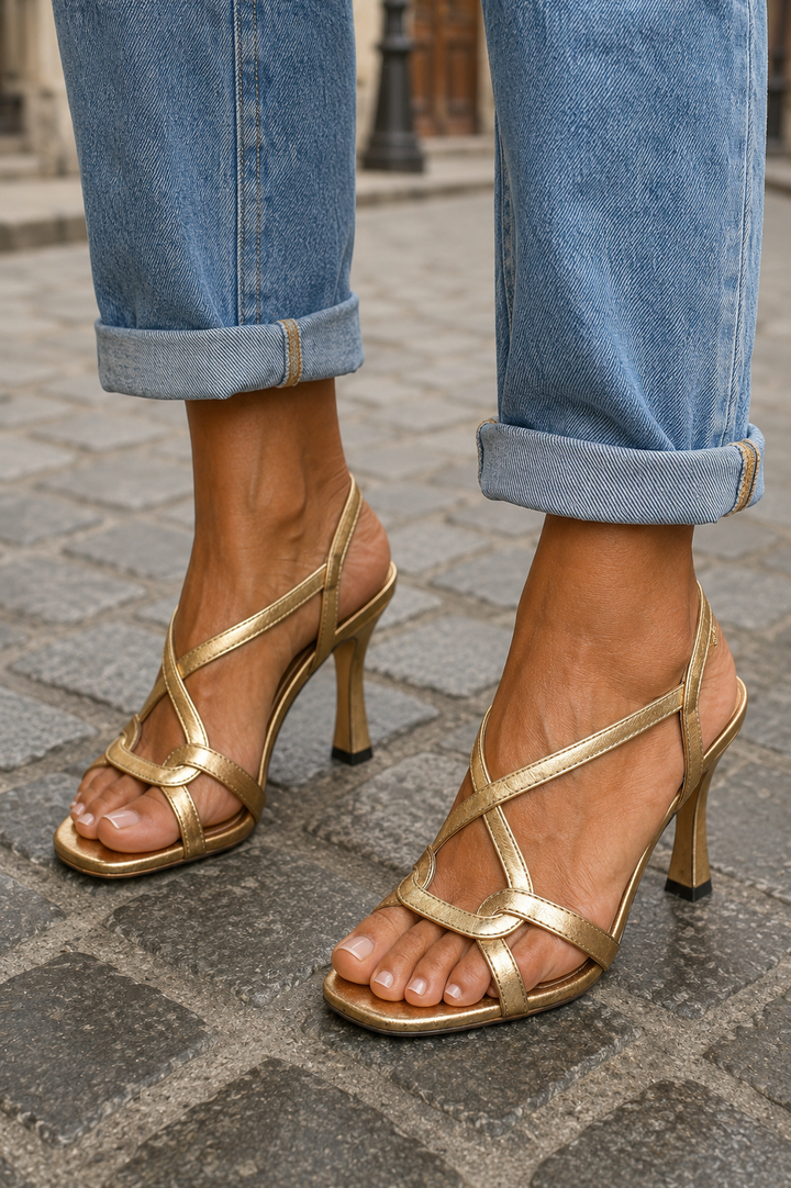 Cassie | Golden Summer Charm High Heels