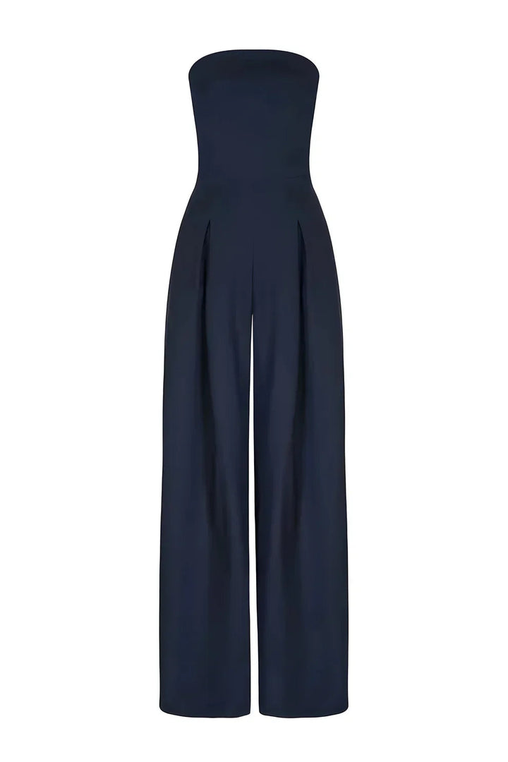 Elise | Strapless Jumpsuit with Wide Legs