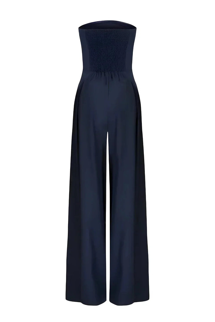 Elise | Strapless Jumpsuit with Wide Legs