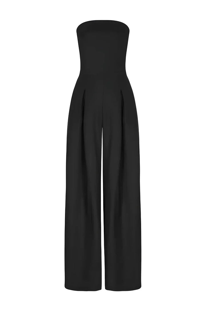 Elise | Strapless Jumpsuit with Wide Legs