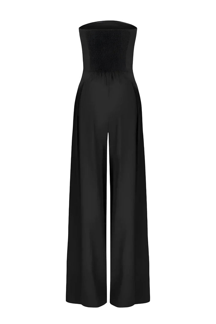 Elise | Strapless Jumpsuit with Wide Legs