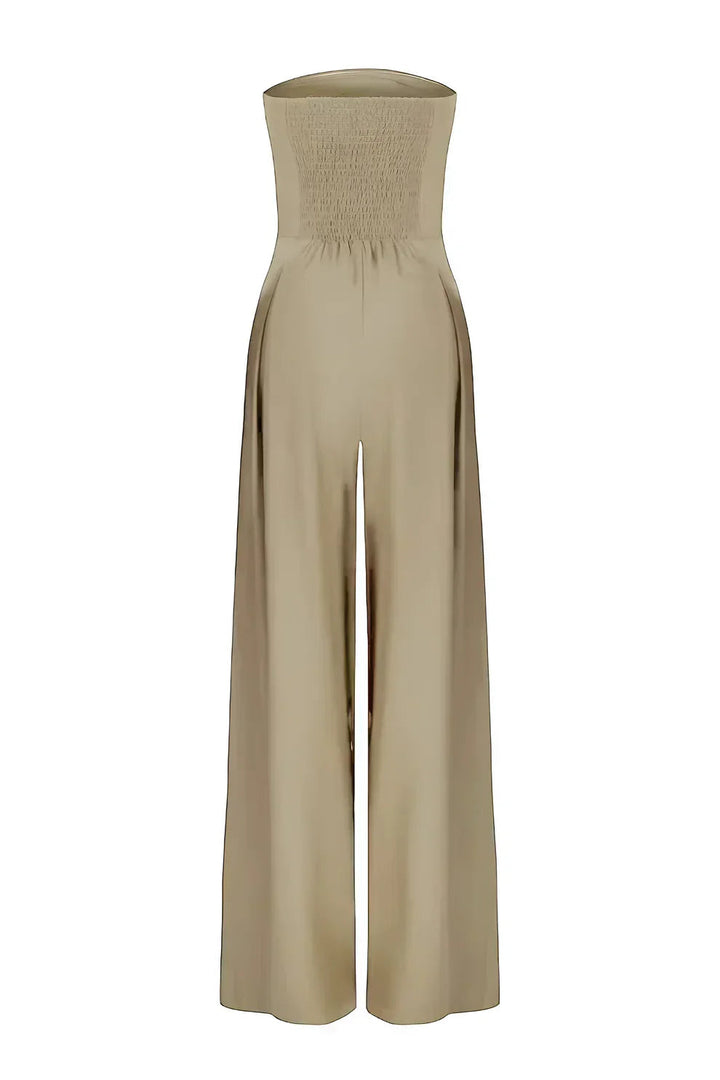 Elise | Strapless Jumpsuit with Wide Legs