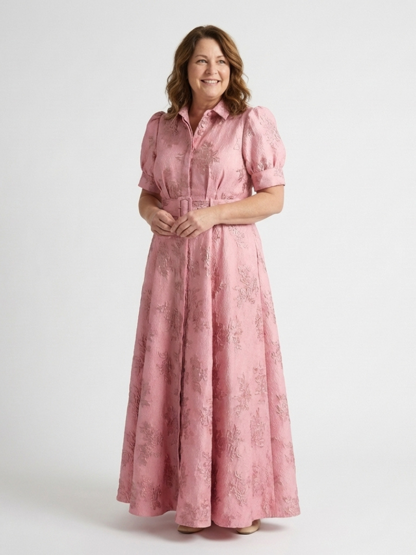 Xanthea Floral Maxi Shirt Dress