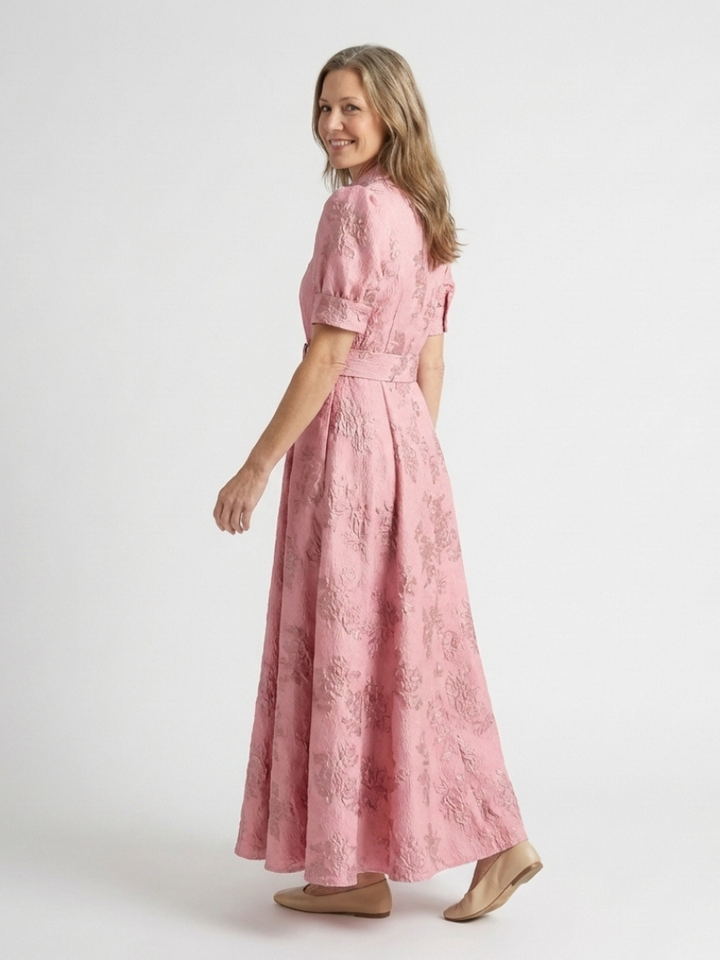 Xanthea Floral Maxi Shirt Dress