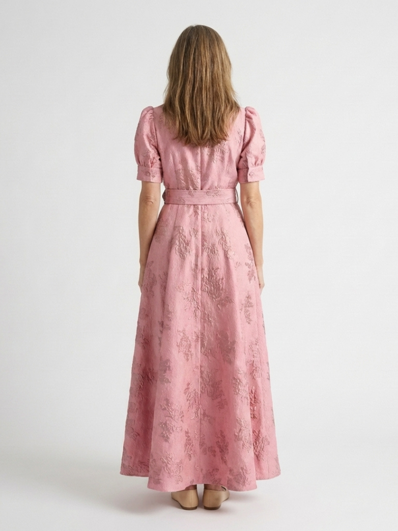 Xanthea Floral Maxi Shirt Dress
