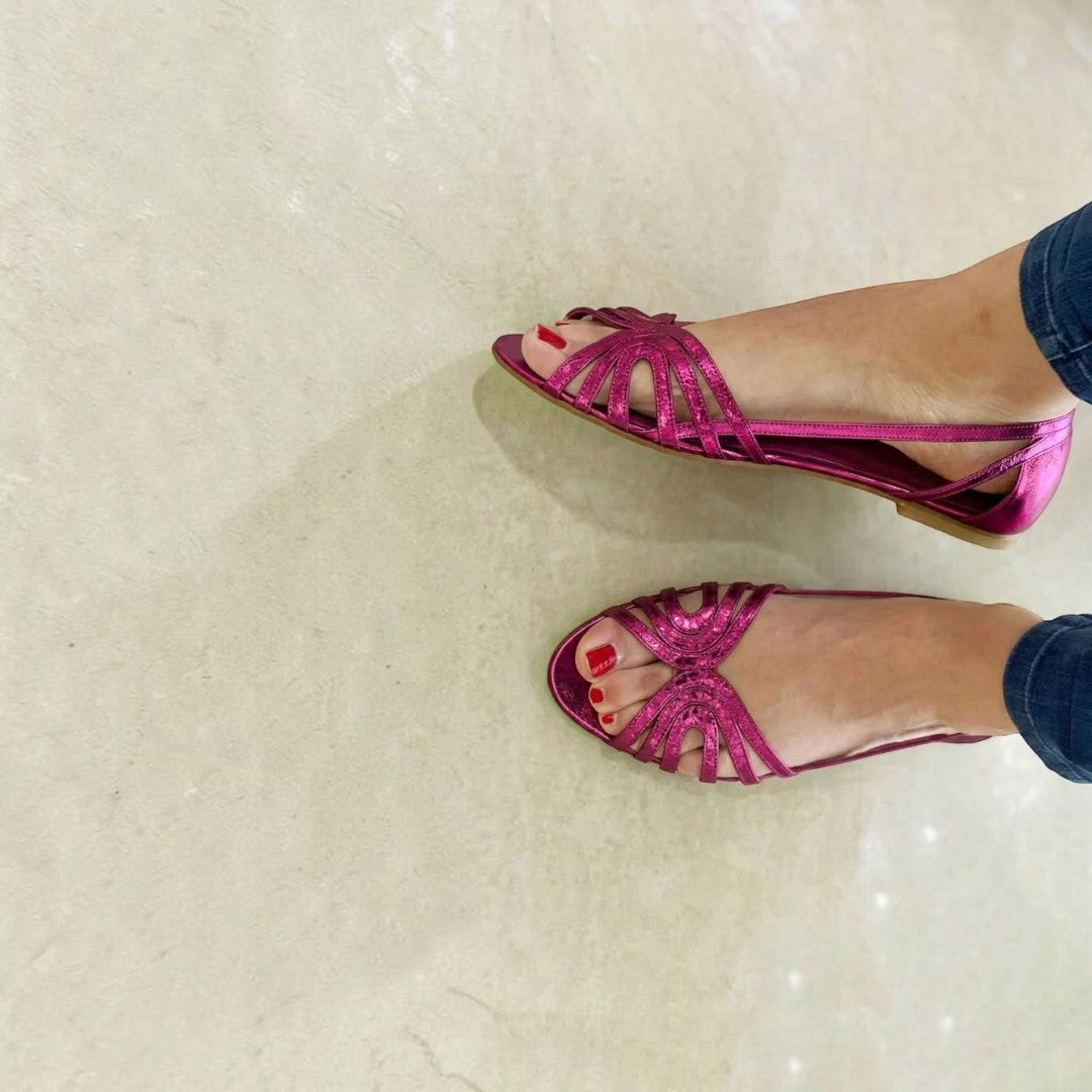 Eleonora | Golden Sandals – Summer Light