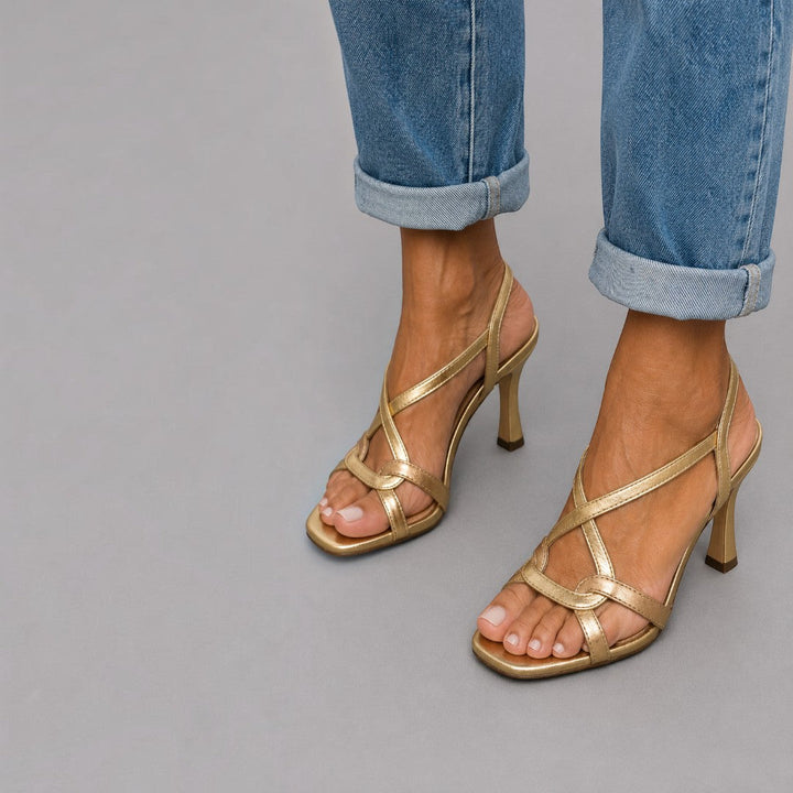 Elisabetta | Golden Sandals for a Summer Charm
