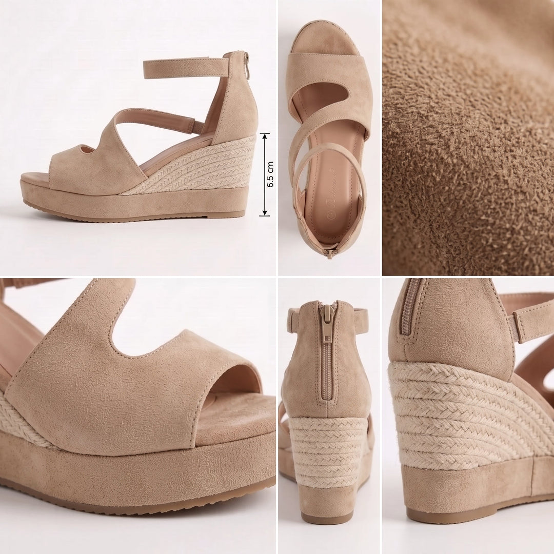 Monica | Wedge Espadrille for Summer with Closure