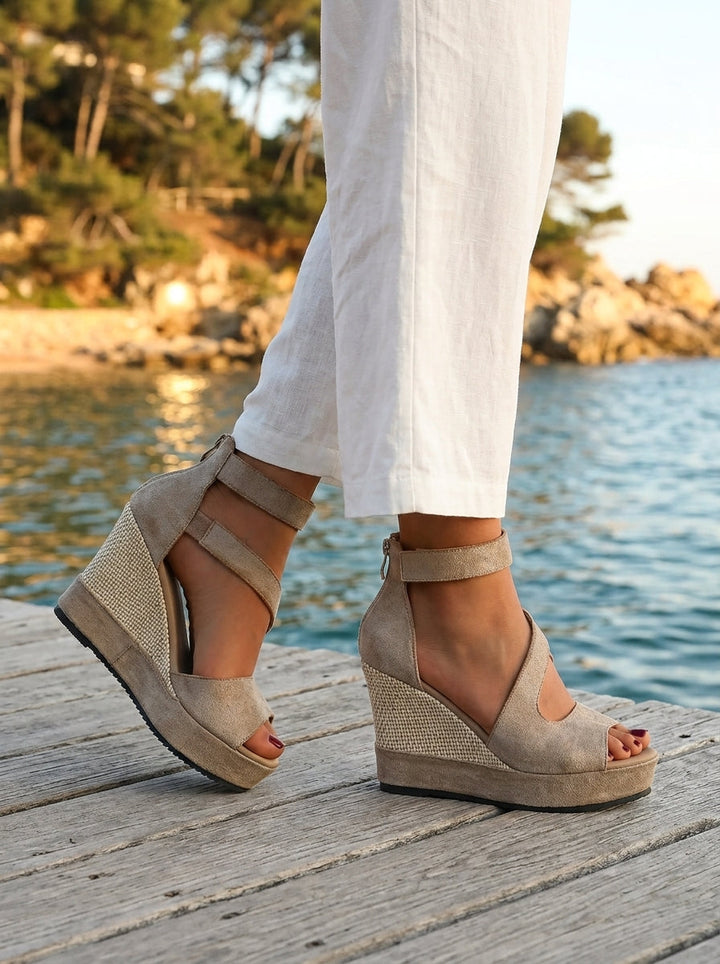 Monica | Wedge Espadrille for Summer with Closure