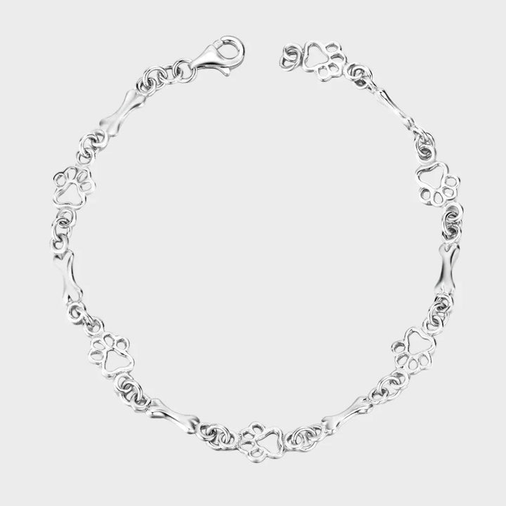 The "Eternal Bow" Bracelet with Paws and Bones
