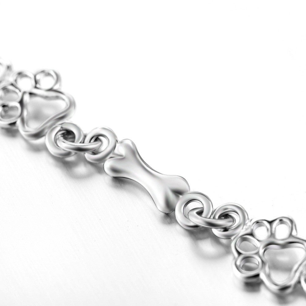 The "Eternal Bow" Bracelet with Paws and Bones