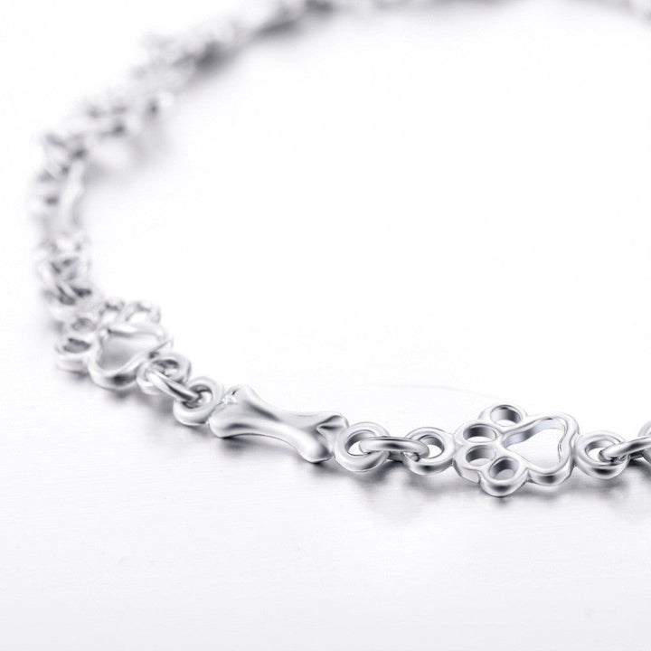 The "Eternal Bow" Bracelet with Paws and Bones