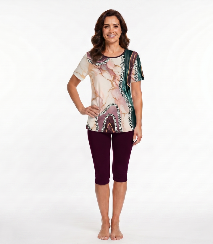 Luna™ | Printed Two-Piece Stretch Set