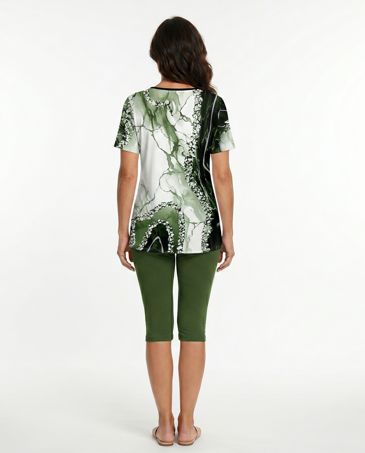 Luna™ | Printed Two-Piece Stretch Set