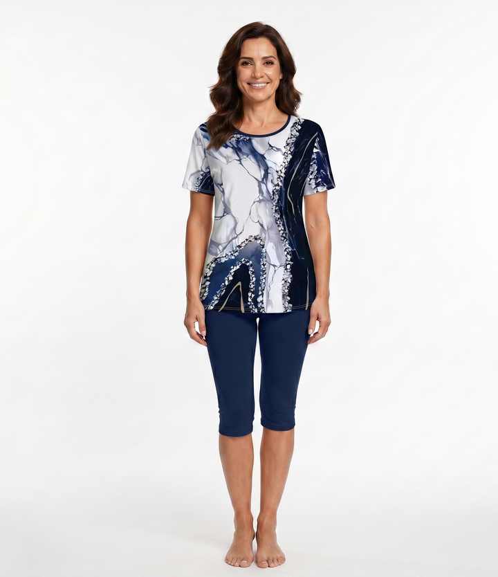 Luna™ | Printed Two-Piece Stretch Set