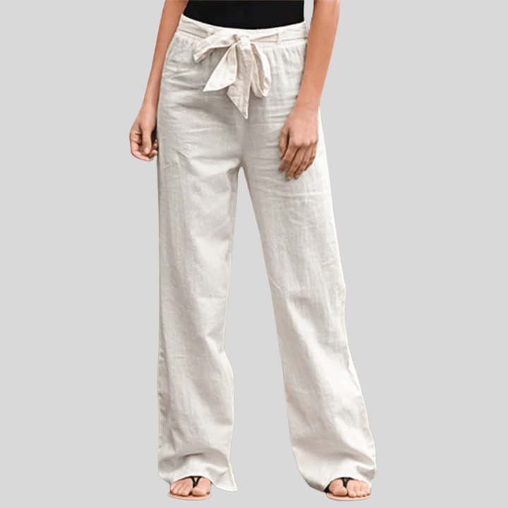 Joleen - Relaxed Fit Women's Pants with Drawstring and Elastic Waist