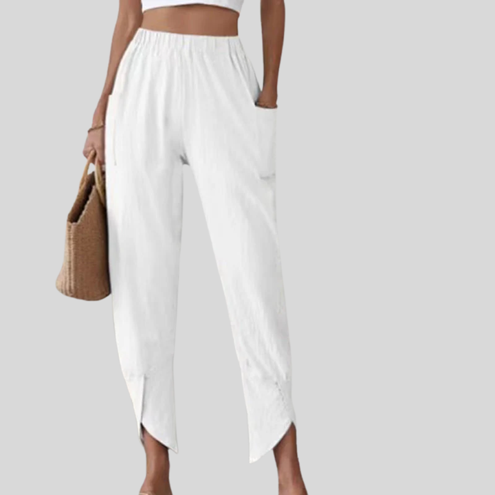 Essari - Pants with Frayed Hem